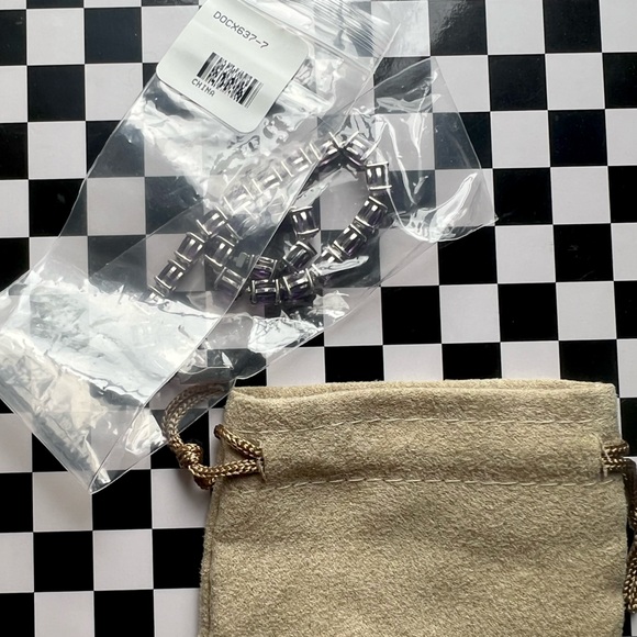 Purple Amethyst 💜 Rhodium Over Sterling Silver Bracelet - Picture 8 of 14